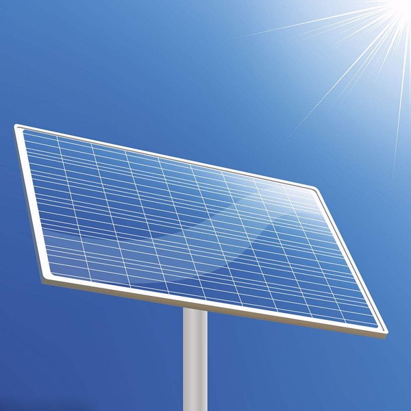 太阳能多晶电池板 光照强度：1100 W/m2